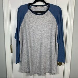 Marine Layer Long Sleeve Raglan Baseball Tee